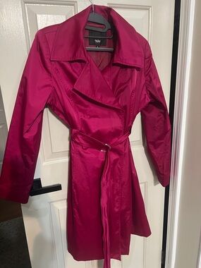 Mossimo Supply Co. Fuchsia Trench Coat